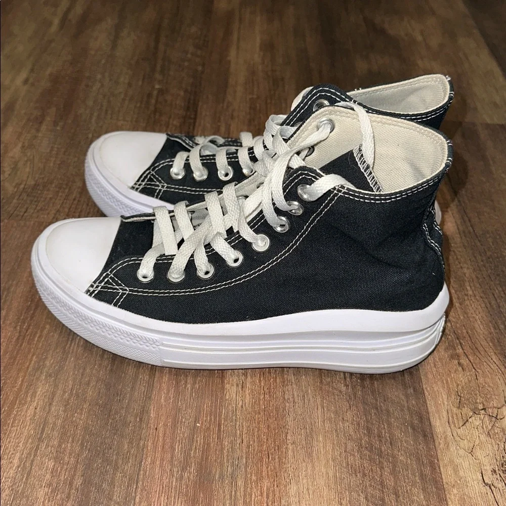Authentic Women’s Chuck Taylor All-Star Move High-Top‎ Platform Sneaker size 7 - Picture 3 of 7